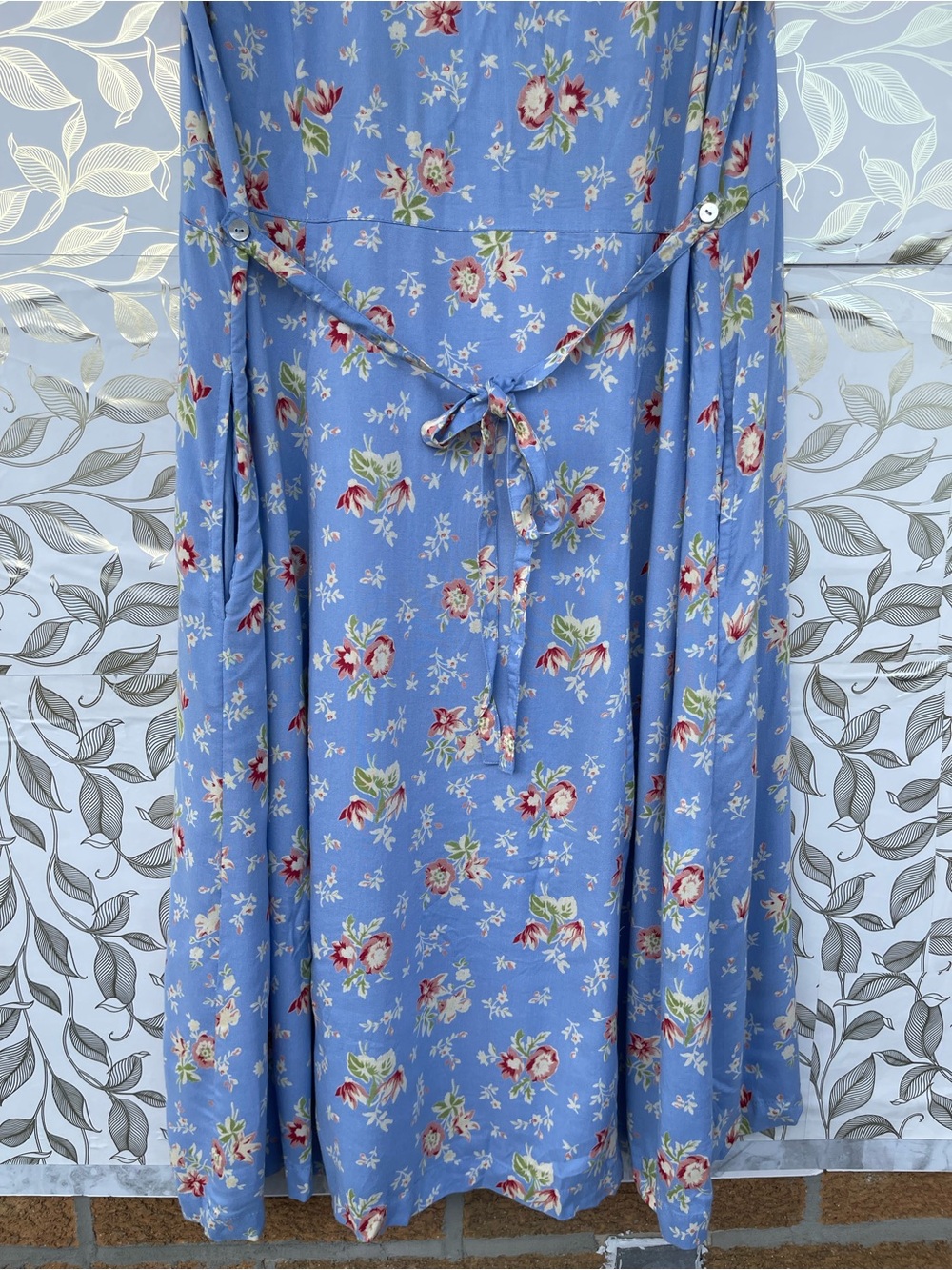 April Cornell Grandmacore Floral Button Front Dress Size Large Pockets - Picture 11 of 14